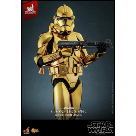 Star Wars figurine 1/6 Clone Trooper (Gold Chrome Version) Exclusive 30 cm