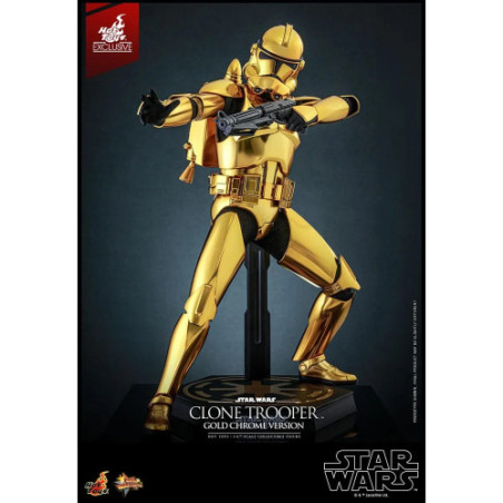 Star Wars figurine 1/6 Clone Trooper (Gold Chrome Version) Exclusive 30 cm