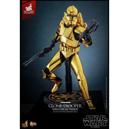 Star Wars figurine 1/6 Clone Trooper (Gold Chrome Version) Exclusive 30 cm