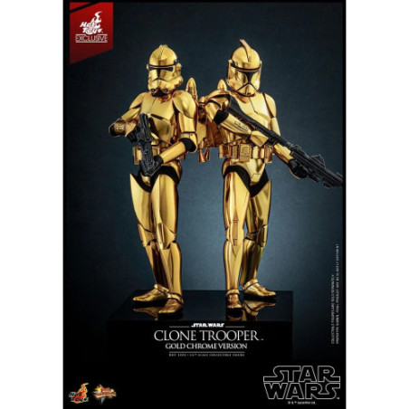 Star Wars figurine 1/6 Clone Trooper (Gold Chrome Version) Exclusive 30 cm
