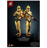 Star Wars figurine 1/6 Clone Trooper (Gold Chrome Version) Exclusive 30 cm