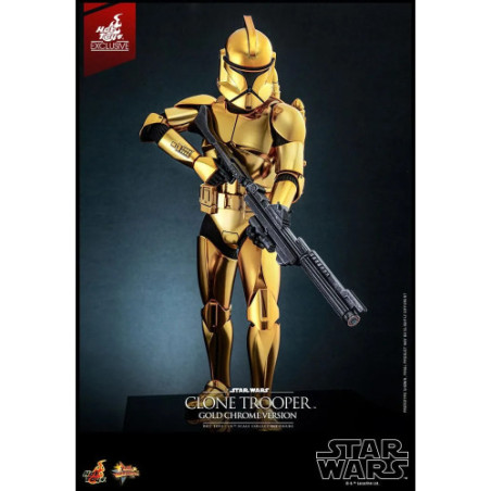 Star Wars figurine 1/6 Clone Trooper (Gold Chrome Version) Exclusive 30 cm
