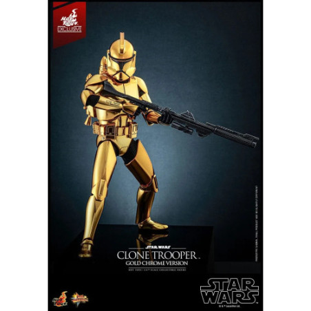 Star Wars figurine 1/6 Clone Trooper (Gold Chrome Version) Exclusive 30 cm