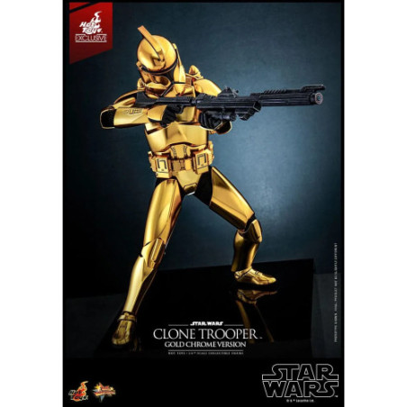 Star Wars figurine 1/6 Clone Trooper (Gold Chrome Version) Exclusive 30 cm