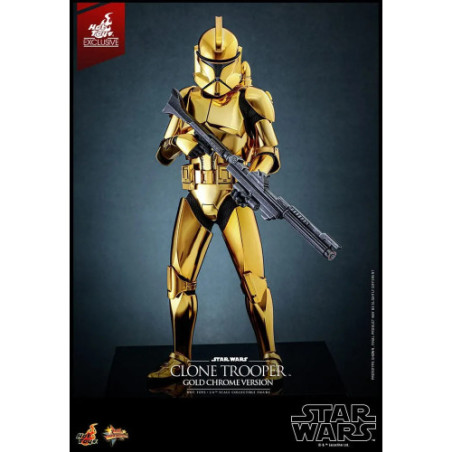 Star Wars figurine 1/6 Clone Trooper (Gold Chrome Version) Exclusive 30 cm