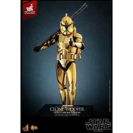 Star Wars figurine 1/6 Clone Trooper (Gold Chrome Version) Exclusive 30 cm