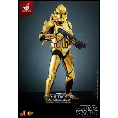 Star Wars figurine 1/6 Clone Trooper (Gold Chrome Version) Exclusive 30 cm