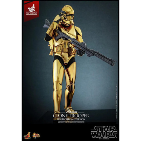 Star Wars figurine 1/6 Clone Trooper (Gold Chrome Version) Exclusive 30 cm