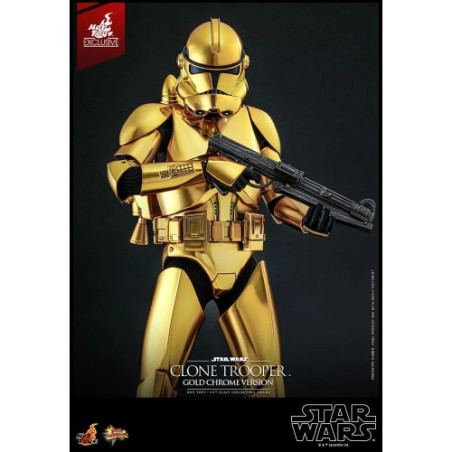 Star Wars figurine 1/6 Clone Trooper (Gold Chrome Version) Exclusive 30 cm
