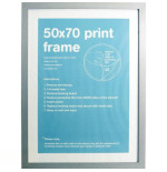 GBEYE - Cadre MDF Argent - 50 x 70 cm