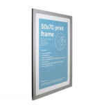 GBEYE - Cadre MDF Argent - 50 x 70 cm