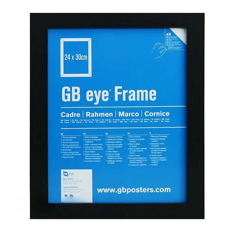 GBEYE - Cadre MDF Noir - 24 x 30 cm