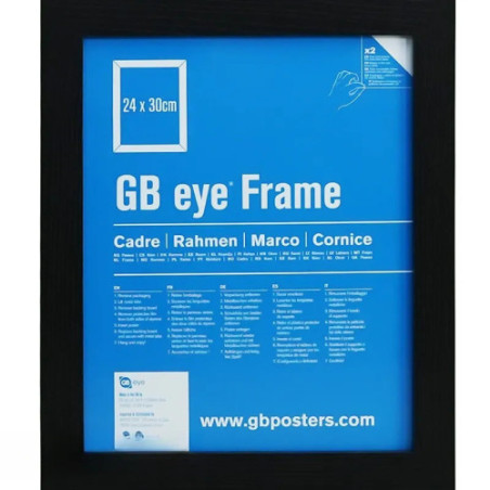GBEYE - Cadre MDF Noir - 24 x 30 cm