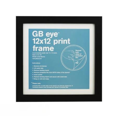 GBEYE - Cadre MDF Noir - 30 x 30 cm