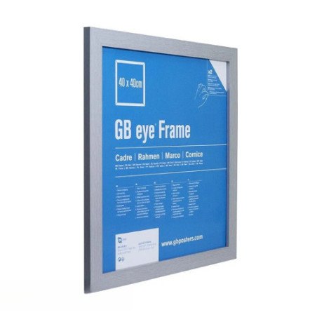 GBEYE - Cadre MDF Argent - 40 x 40 cm