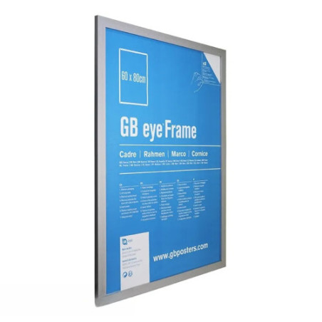 GBEYE - Cadre MDF Argent - 60 x 80 cm