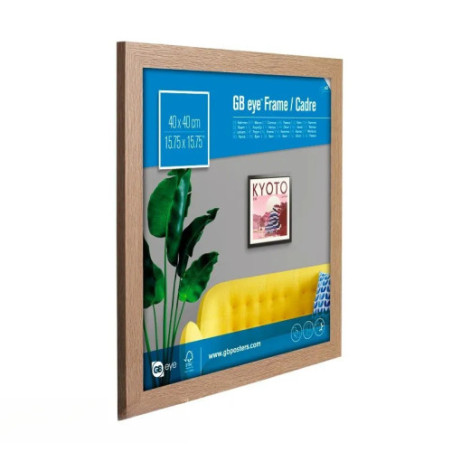 GBEYE - Cadre MDF Chêne - 40 x 40 cm