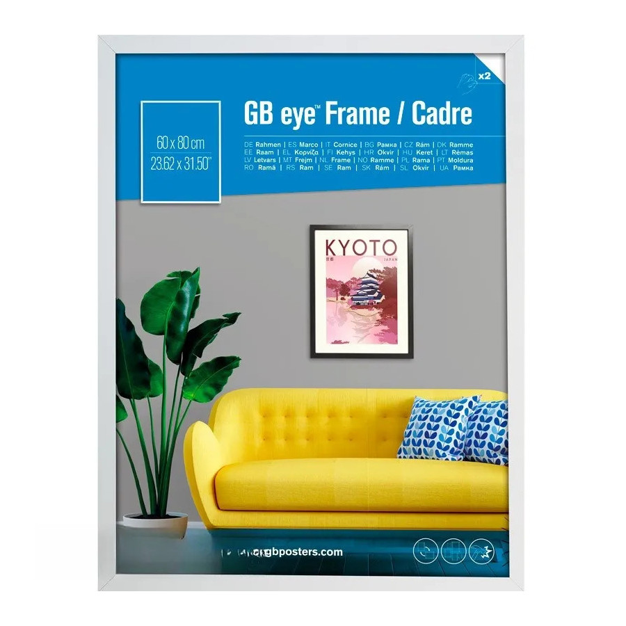 GBEYE - Cadre MDF Blanc - 60 x 80 cm