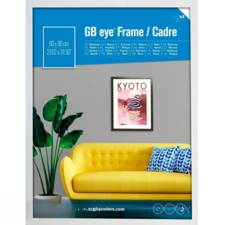 GBEYE - Cadre MDF Blanc - 60 x 80 cm