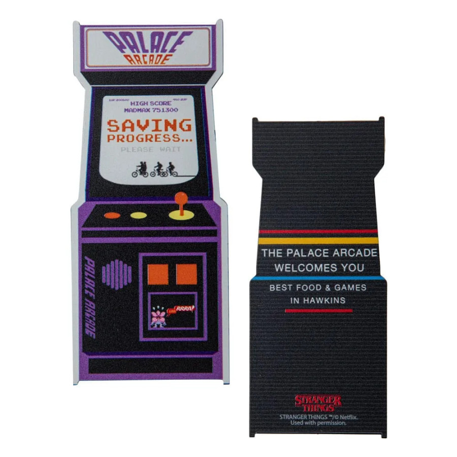 Stranger Things Marque-page en métal arcade