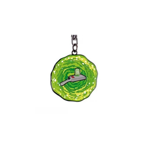 RICK AND MORTY - Porte-clés mécanique - Pistolet Portail
