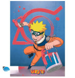 NARUTO - Poster Chibi 52x38 - Naruto & Emblème Konoha