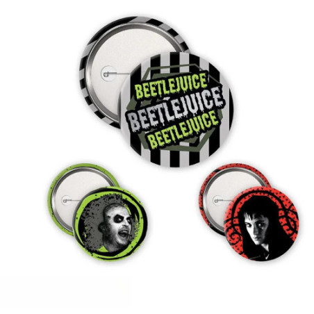 BEETLEJUICE - Pack de Badges - Beetlejuice Beetlejuice