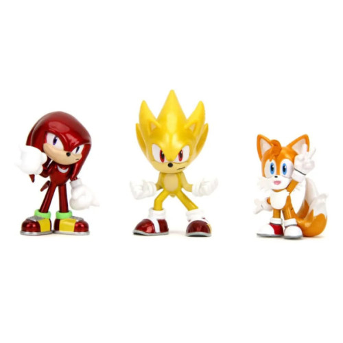 Sonic the Hedgehog pack 3 figurines Diecast Nano Metalfigs 5 cm