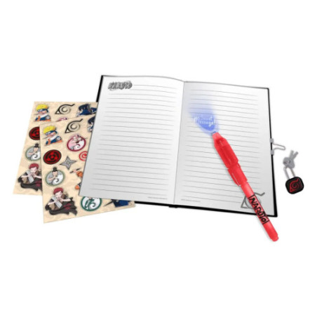 Naruto set de journal intime avec cadenas