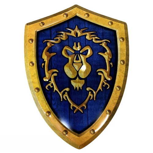 WORLD OF WARCRAFT - Plaque métal "Bouclier Alliance" (26x35)