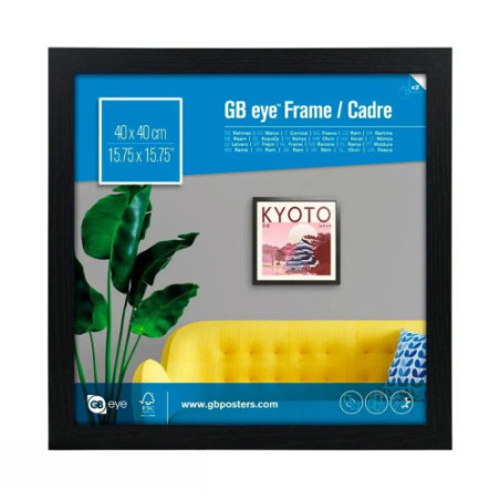 GBEYE - Cadre MDF Noir - 40 x 40 cm