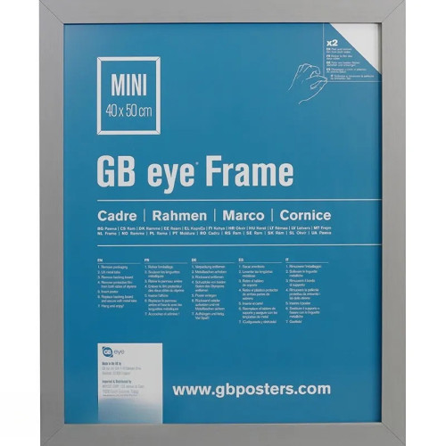GBEYE - Cadre MDF Argent - Mini - 40 x 50 cm