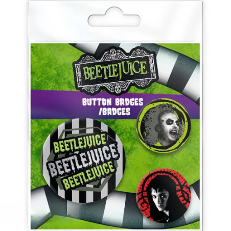 BEETLEJUICE - Pack de Badges - Beetlejuice Beetlejuice