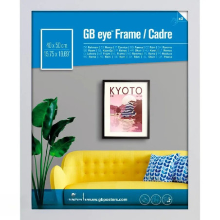 GBEYE - Cadre MDF Blanc - Mini - 40 x 50 cm