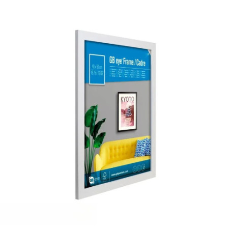 GBEYE - Cadre MDF Blanc - Mini - 40 x 50 cm