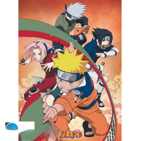 NARUTO - Set 2 Posters Chibi 52x38 - Equipe 7
