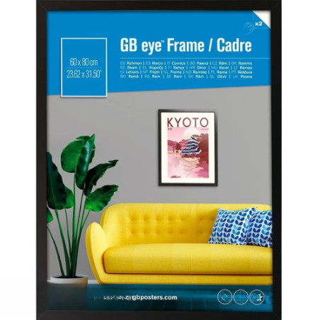 GBEYE - Cadre MDF Noir - 60 x 80 cm