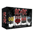 AC/DC Set 4 verres à shot Black Ice