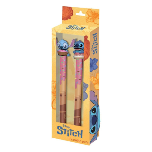 Lilo & Stitch pack 2 stylos à bille effaçabl à encre gel