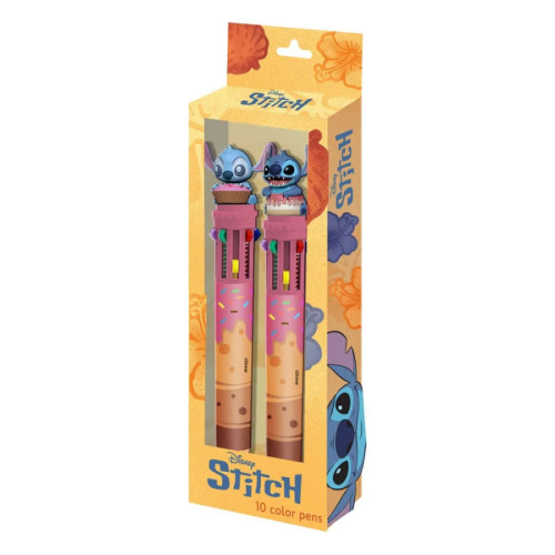 Lilo & Stitch pack 2 stylos à bille 10 couleurs