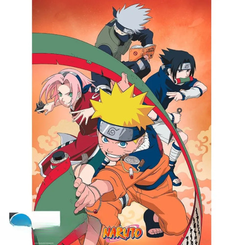 NARUTO - Poster Chibi 52x38 - Equipe 7