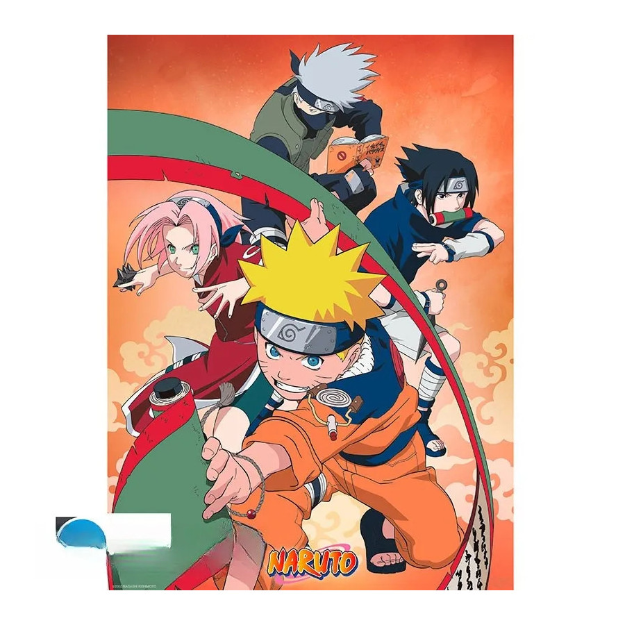 NARUTO - Poster Chibi 52x38 - Equipe 7