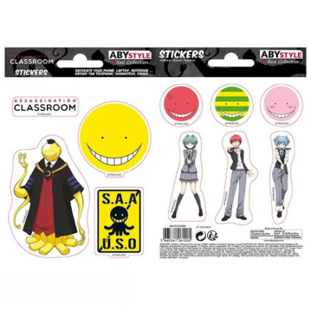 ASSASSINATION CLASSROOM - Stickers - 16x11cm/ 2 planches - Koro