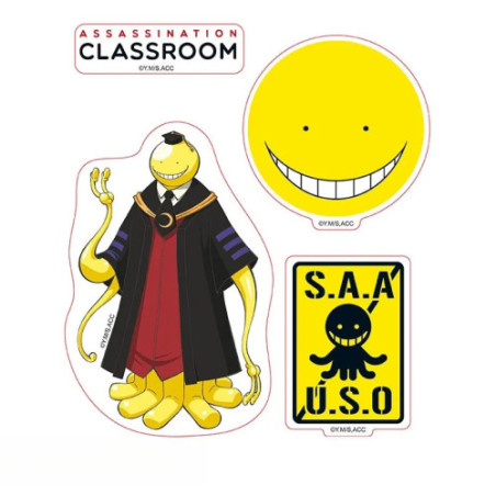 ASSASSINATION CLASSROOM - Stickers - 16x11cm/ 2 planches - Koro