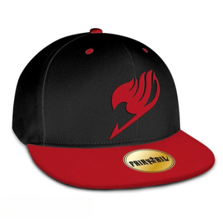 FAIRY TAIL - Casquette snapback- Noir & Rouge - Emblème