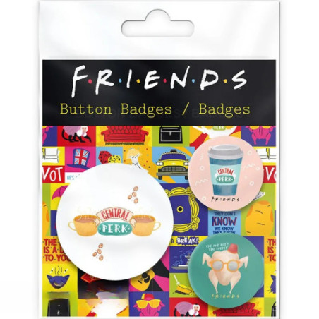 FRIENDS - Pack de Badges - Central Perk & Co