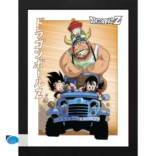 DRAGON BALL - Tirage encadré FSC MIX "Voyage familiale" (30x40)