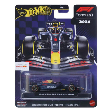 Formule 1 Hot Wheels Premium véhicule métal 1/64 Oracle Red Bull Racing RB20 (No 1) (Max Verstappen 2024)