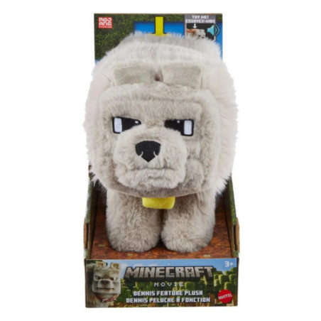 Minecraft, le film peluche sonore Dennis le loup 20 cm