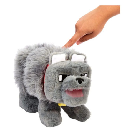 Minecraft, le film peluche sonore Dennis le loup 20 cm